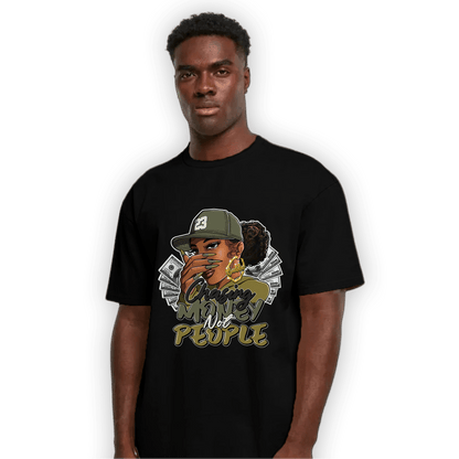 SE Craft Medium Olive 4s T Shirt Match Melanin Chasing Money - NastyJamz