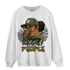 SE Craft Medium Olive 4s Sweatshirt Match Melanin Chasing Money - NastyJamz