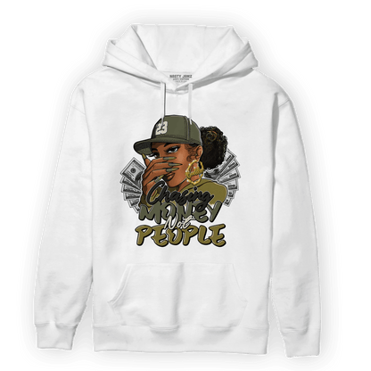 SE Craft Medium Olive 4s Hoodie Match Melanin Chasing Money - NastyJamz