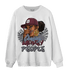 Burgundy 5s Sweatshirt Match Melanin Chasing Money - NastyJamz