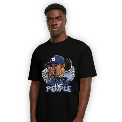 Midnight Navy 5s T Shirt Match Melanin Chasing Money - NastyJamz