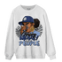 Midnight Navy 5s Sweatshirt Match Melanin Chasing Money - NastyJamz
