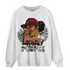 Plaid 5s Sweatshirt Match Melanin Chasing Money - NastyJamz