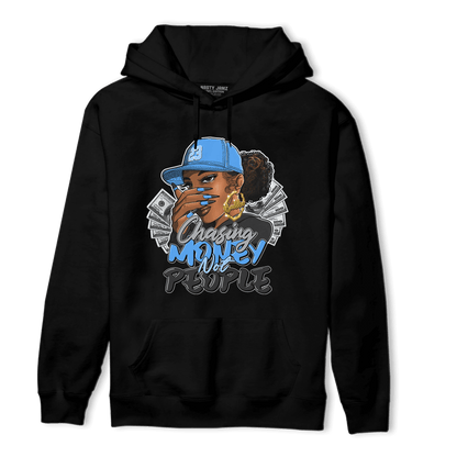 University Blue 5s Hoodie Match Melanin Chasing Money - NastyJamz