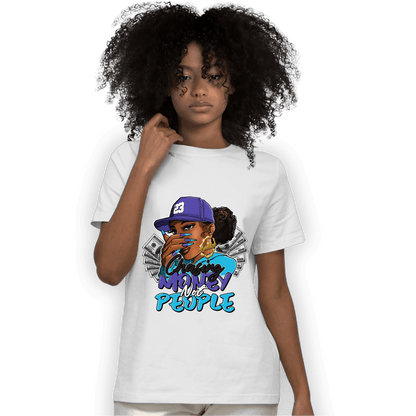 Aqua 6s T Shirt Match Melanin Chasing Money - NastyJamz