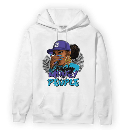 Aqua 6s Hoodie Match Melanin Chasing Money - NastyJamz