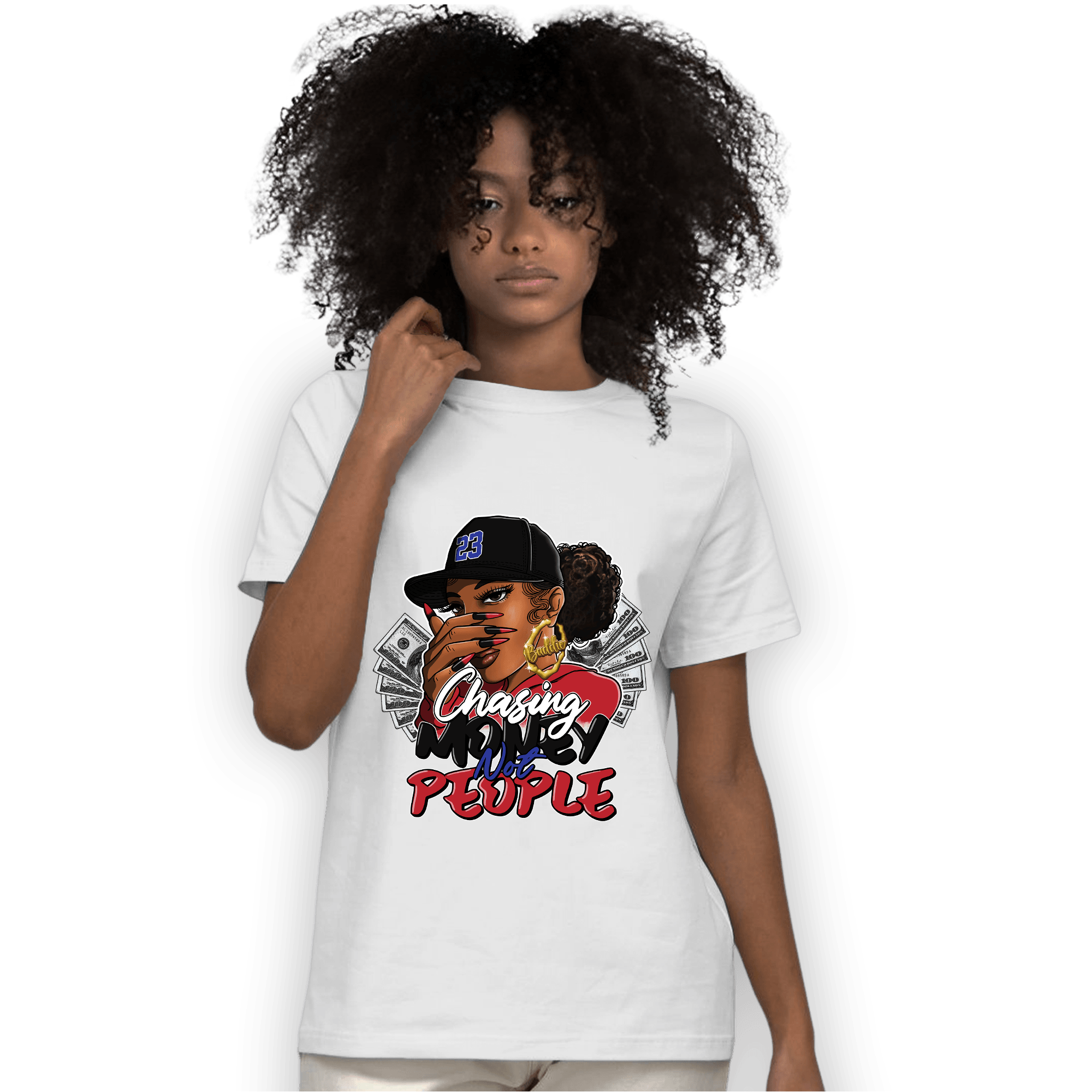 Playoffs 8s T Shirt Match Melanin Chasing Money - NastyJamz