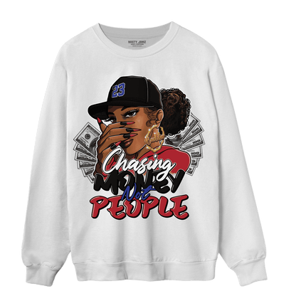 Playoffs 8s Sweatshirt Match Melanin Chasing Money - NastyJamz