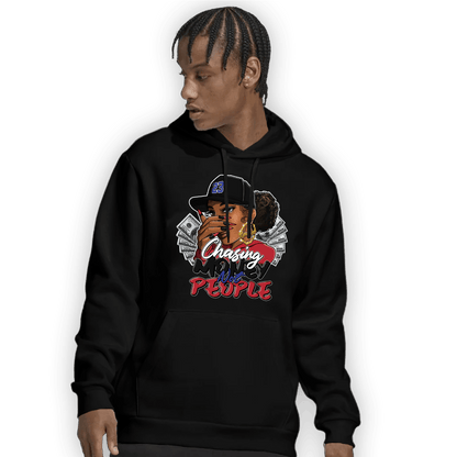 Playoffs 8s Hoodie Match Melanin Chasing Money - NastyJamz