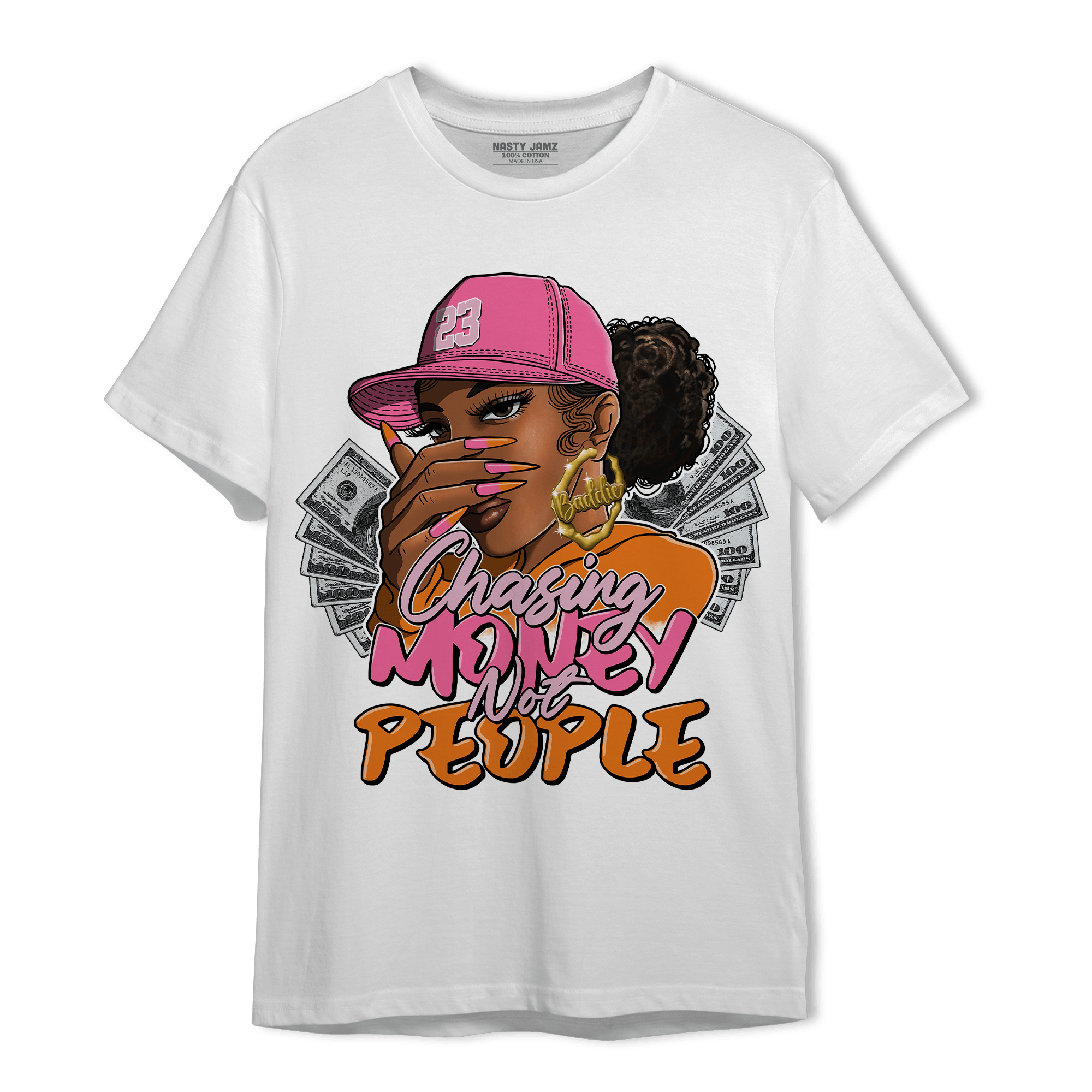 SB Dunk Blossom T Shirt Match Melanin Chasing Money - NastyJamz