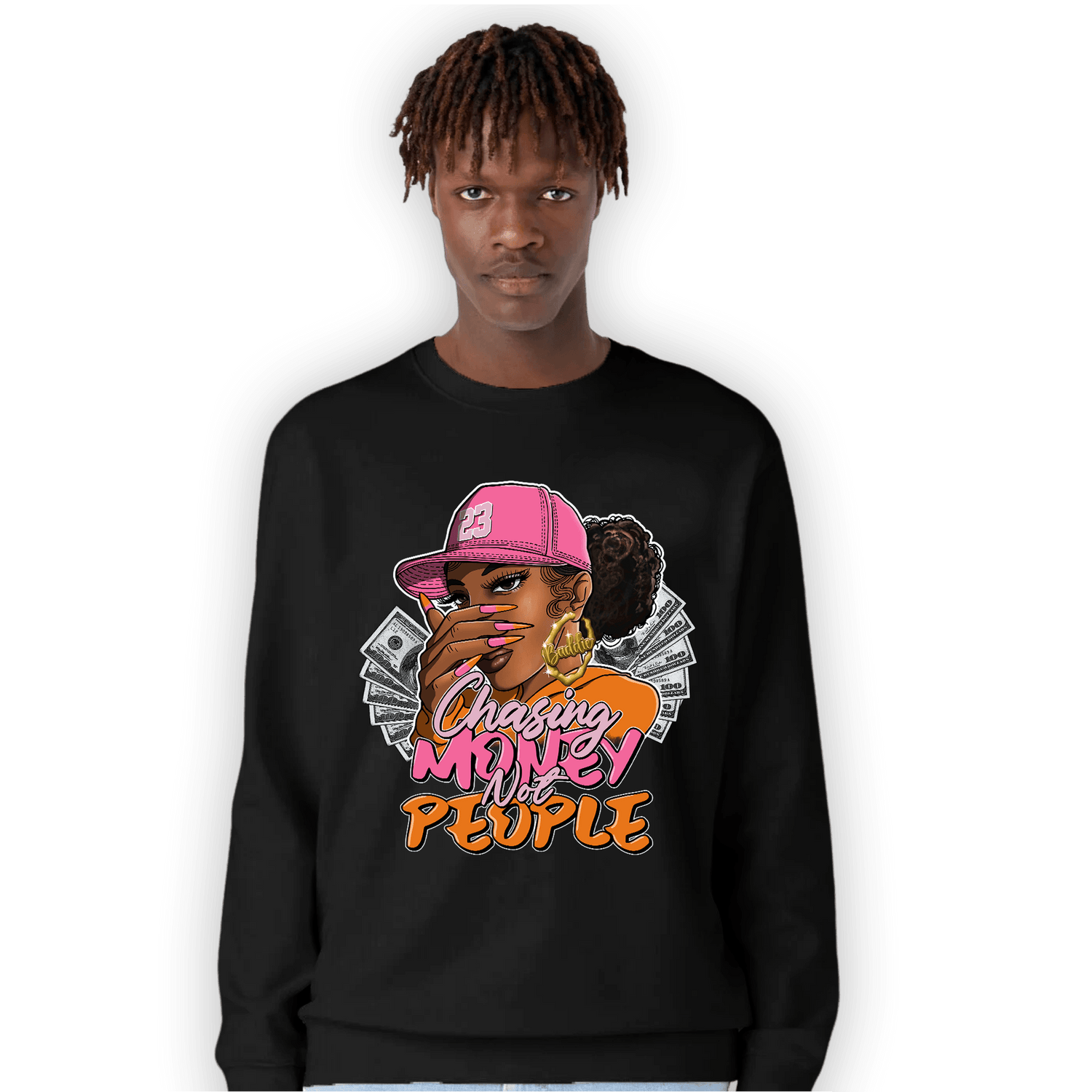 SB Dunk Blossom Sweatshirt Match Melanin Chasing Money - NastyJamz