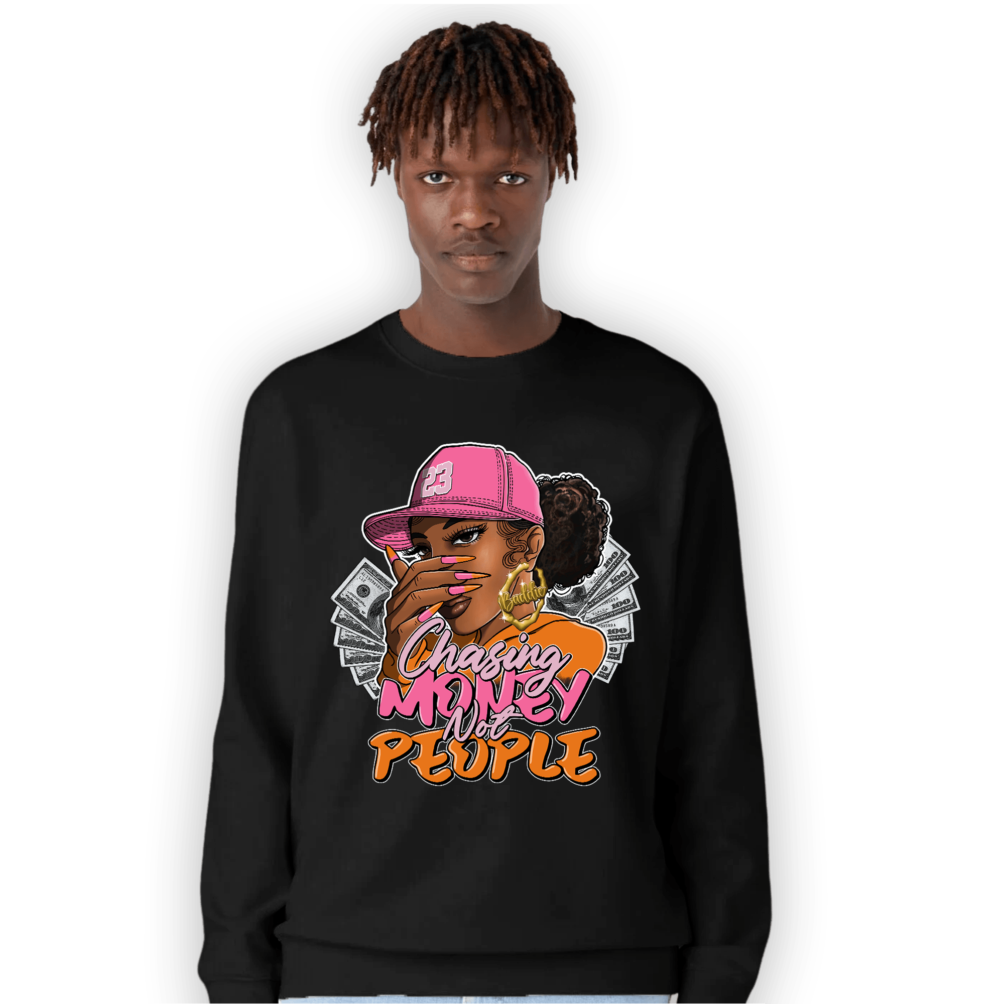 SB Dunk Blossom Sweatshirt Match Melanin Chasing Money - NastyJamz