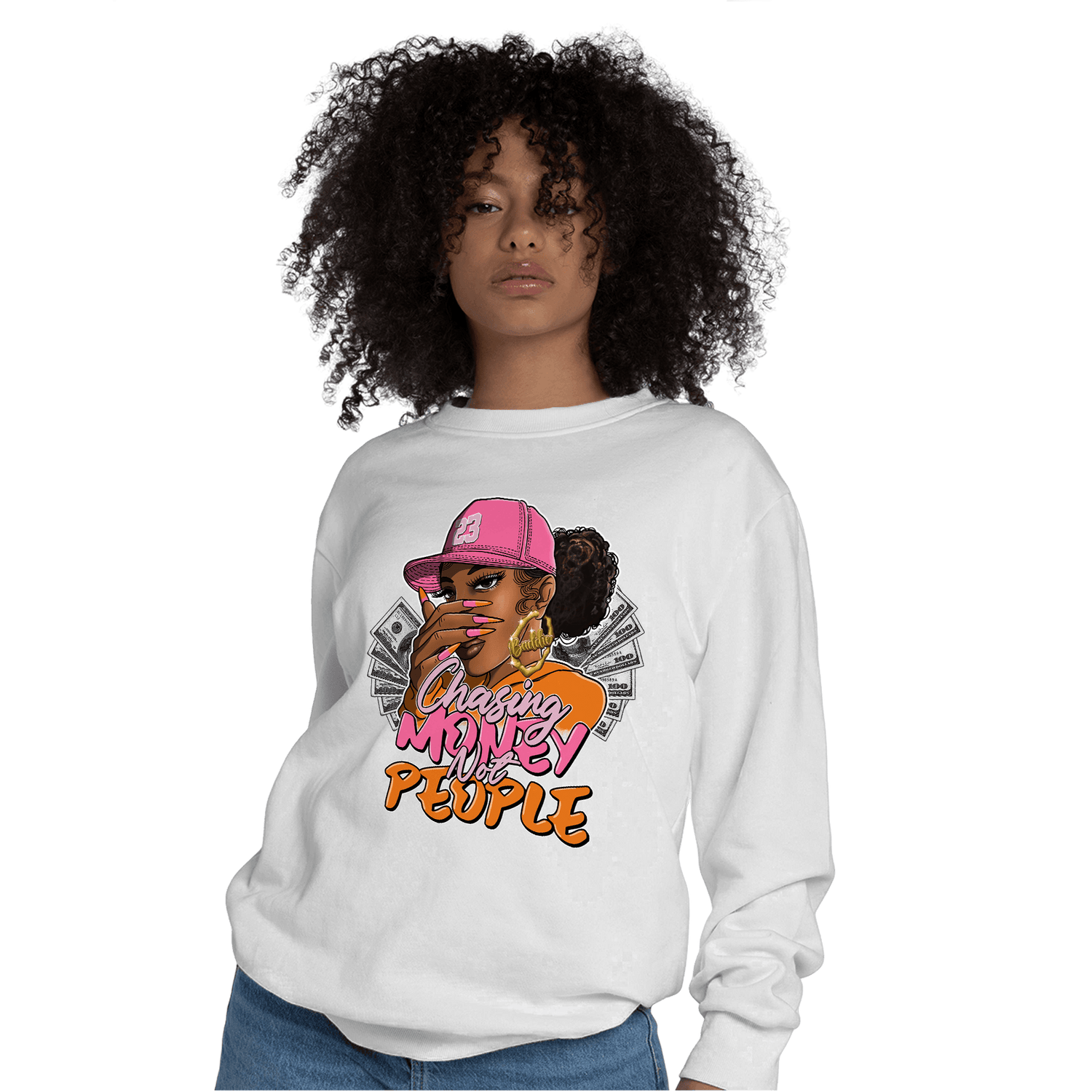SB Dunk Blossom Sweatshirt Match Melanin Chasing Money - NastyJamz