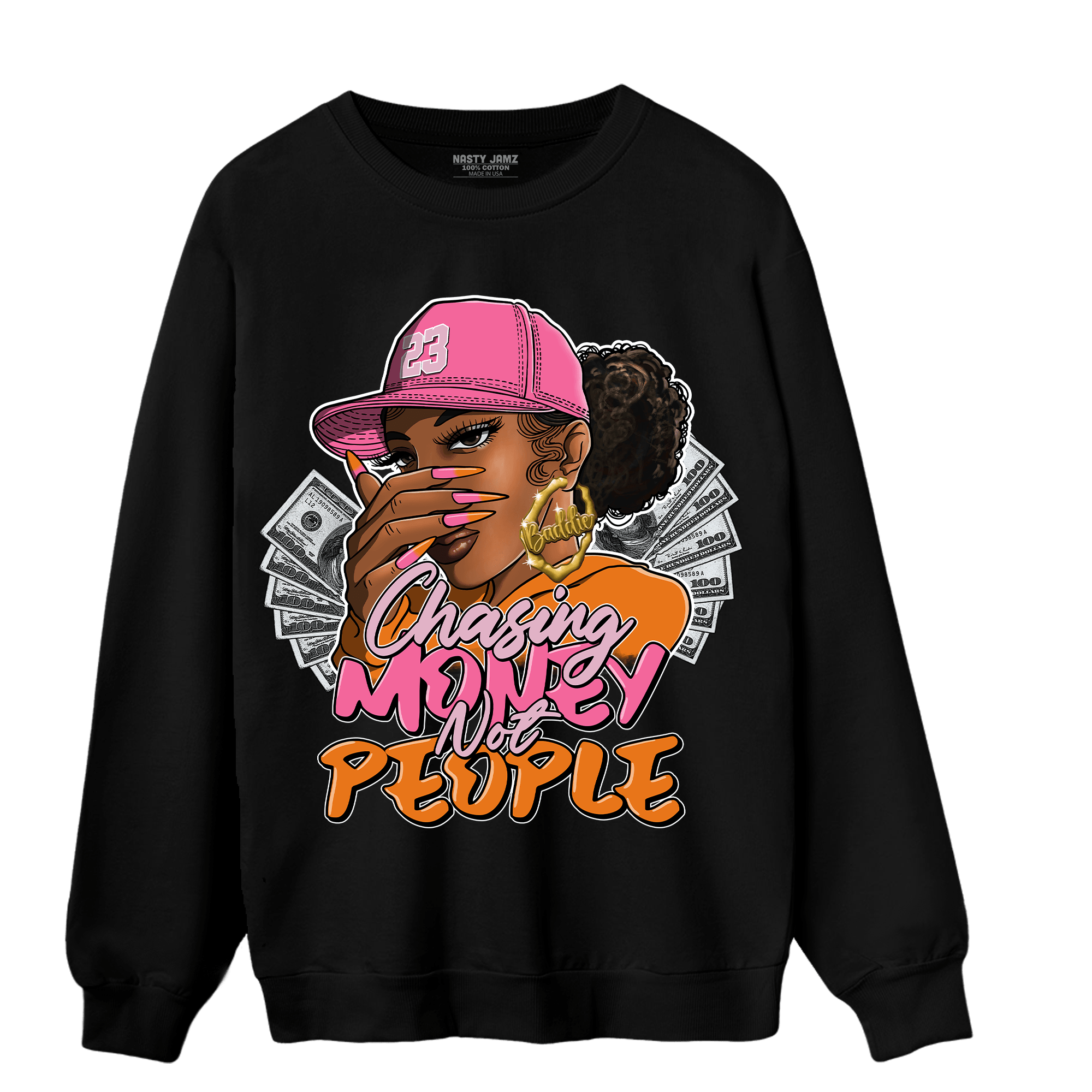 SB Dunk Blossom Sweatshirt Match Melanin Chasing Money - NastyJamz