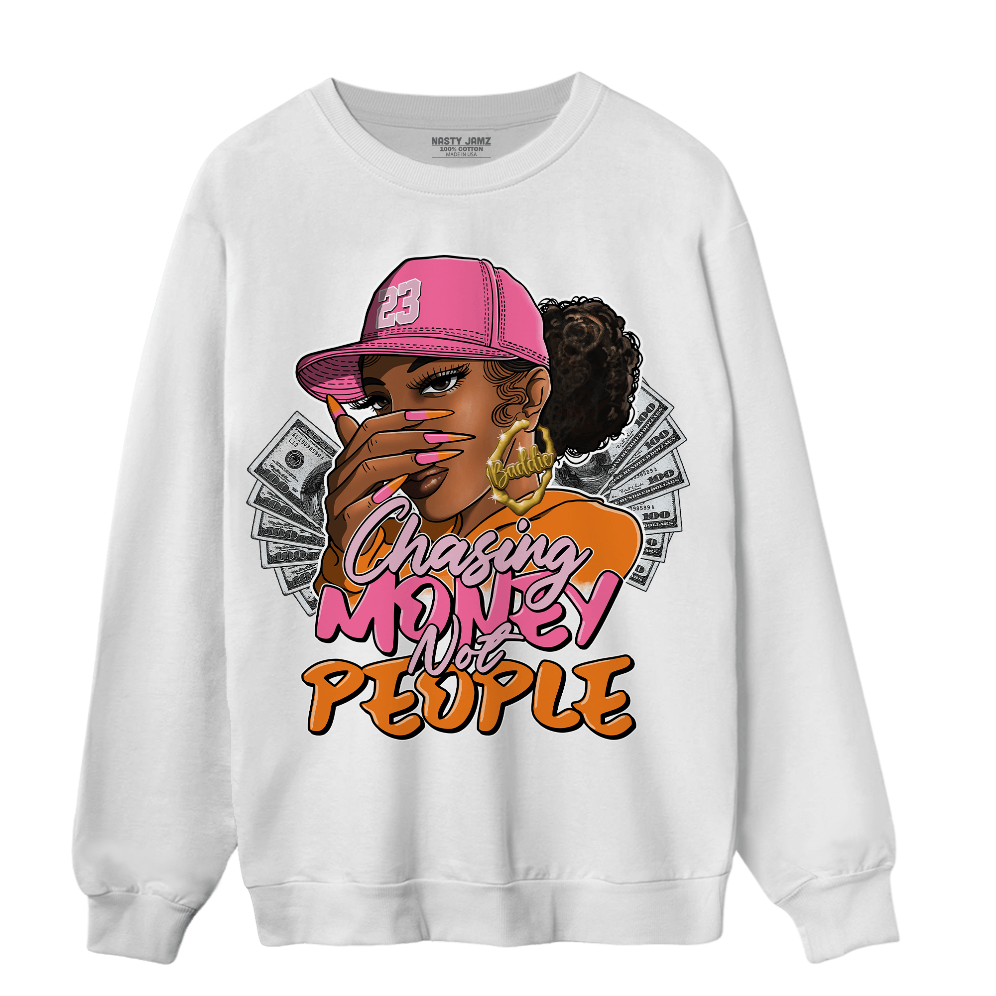 SB Dunk Blossom Sweatshirt Match Melanin Chasing Money - NastyJamz