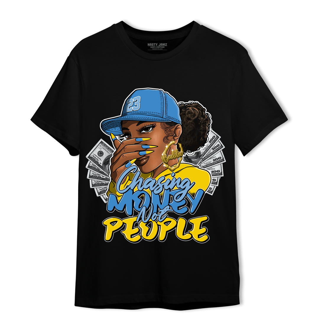 SB Dunk Bubbles T Shirt Match Melanin Chasing Money - NastyJamz