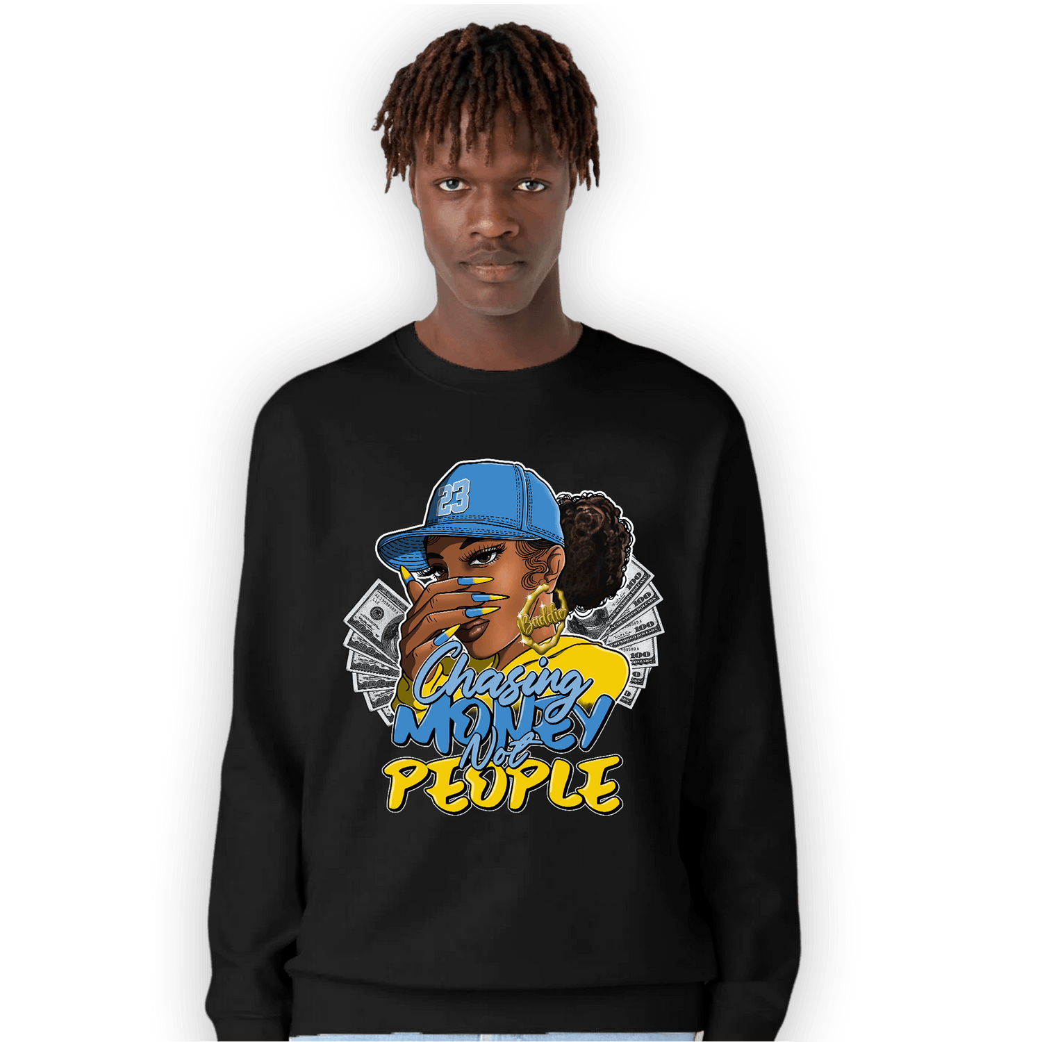 SB Dunk Bubbles Sweatshirt Match Melanin Chasing Money - NastyJamz