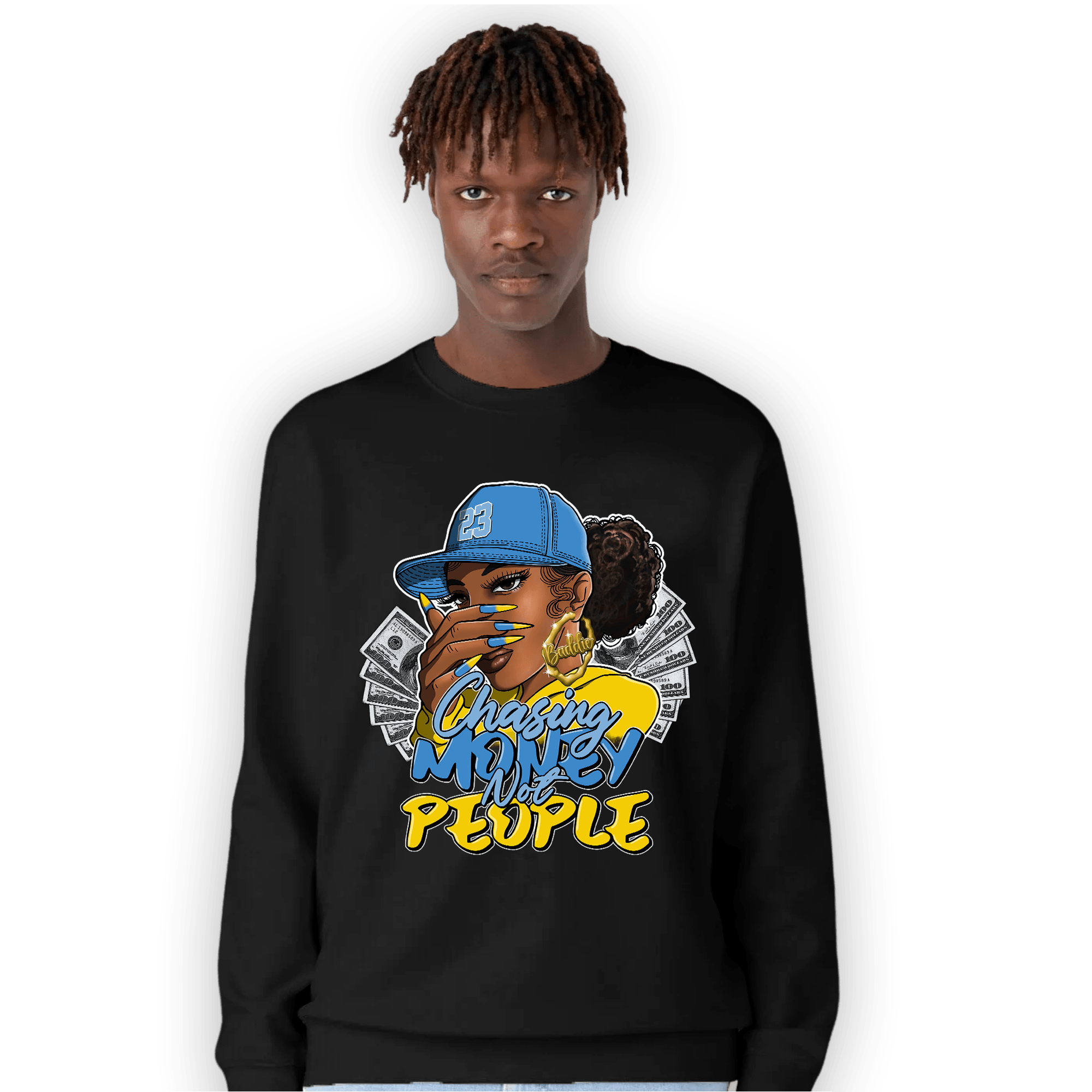 SB Dunk Bubbles Sweatshirt Match Melanin Chasing Money - NastyJamz