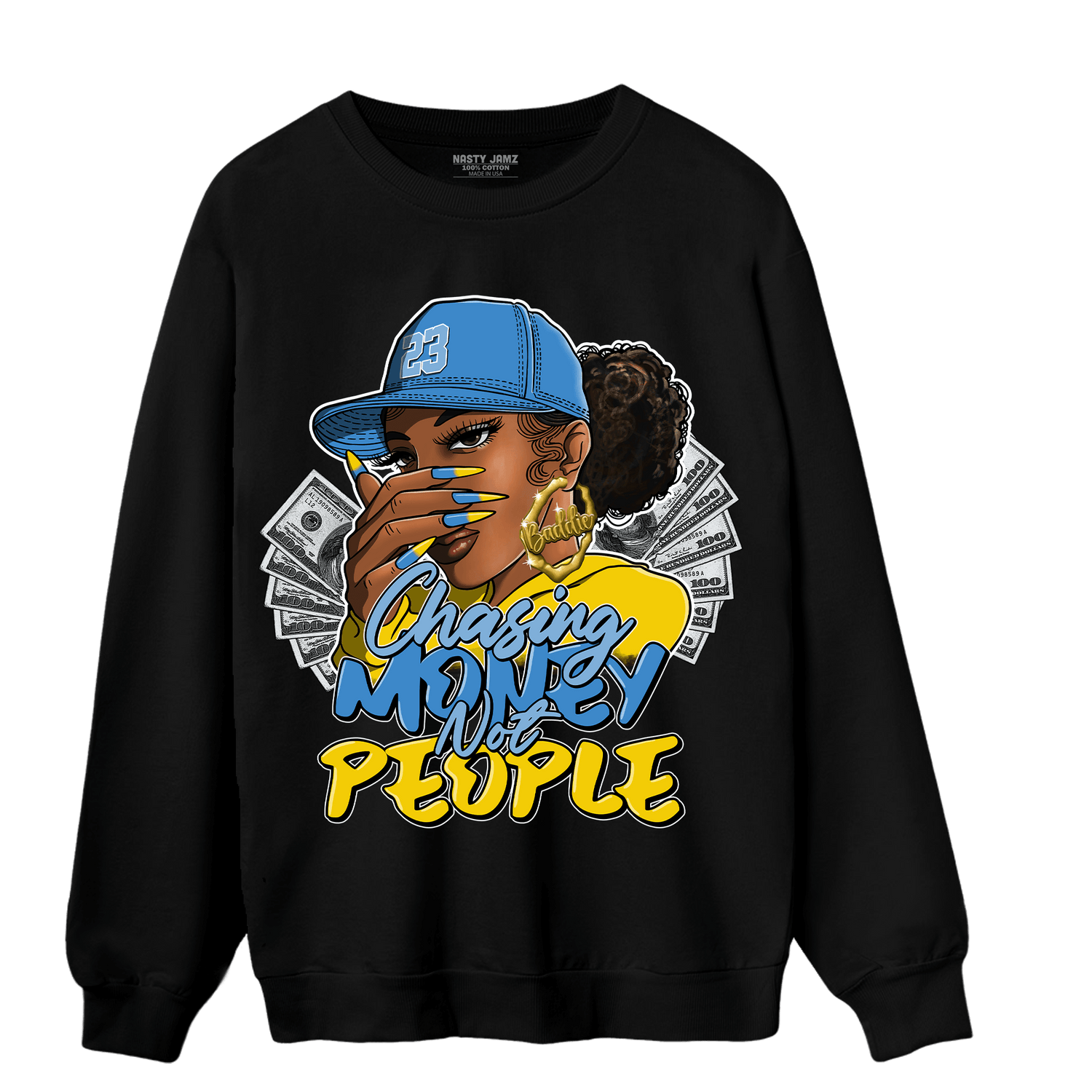 SB Dunk Bubbles Sweatshirt Match Melanin Chasing Money - NastyJamz