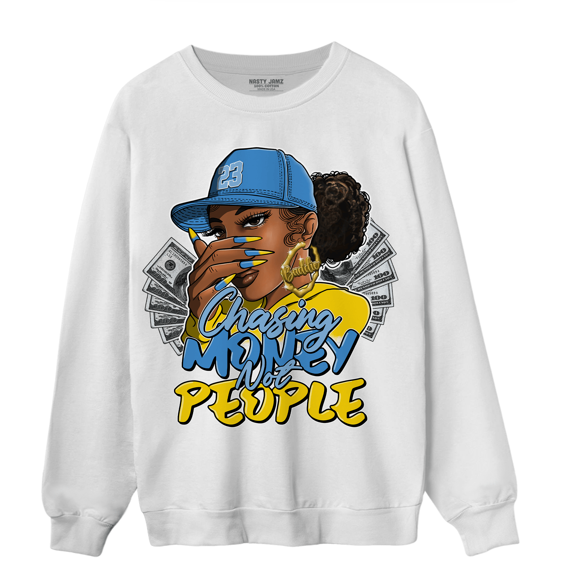 SB Dunk Bubbles Sweatshirt Match Melanin Chasing Money - NastyJamz