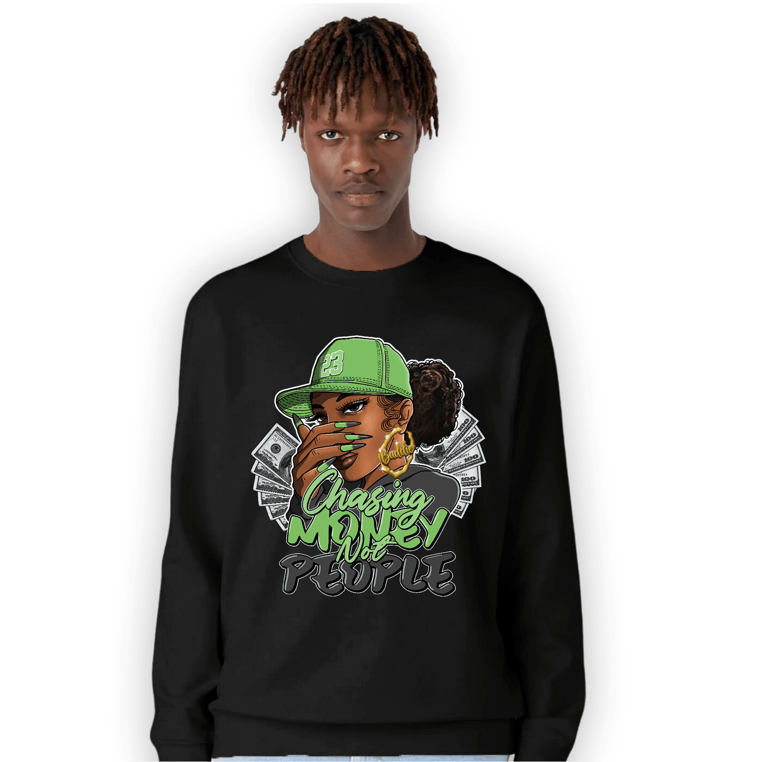 SB Dunk Buttercup Sweatshirt Match Melanin Chasing Money - NastyJamz