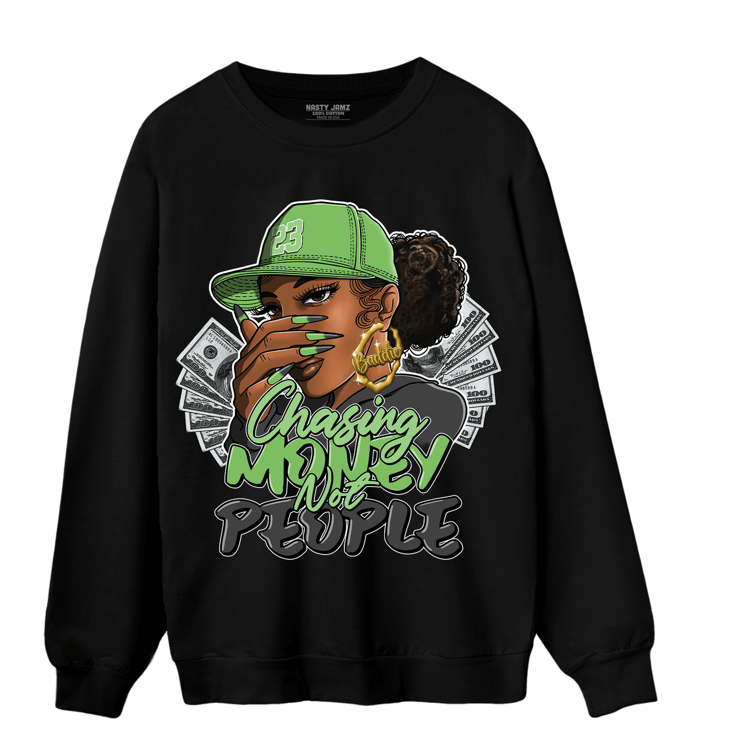 SB Dunk Buttercup Sweatshirt Match Melanin Chasing Money - NastyJamz