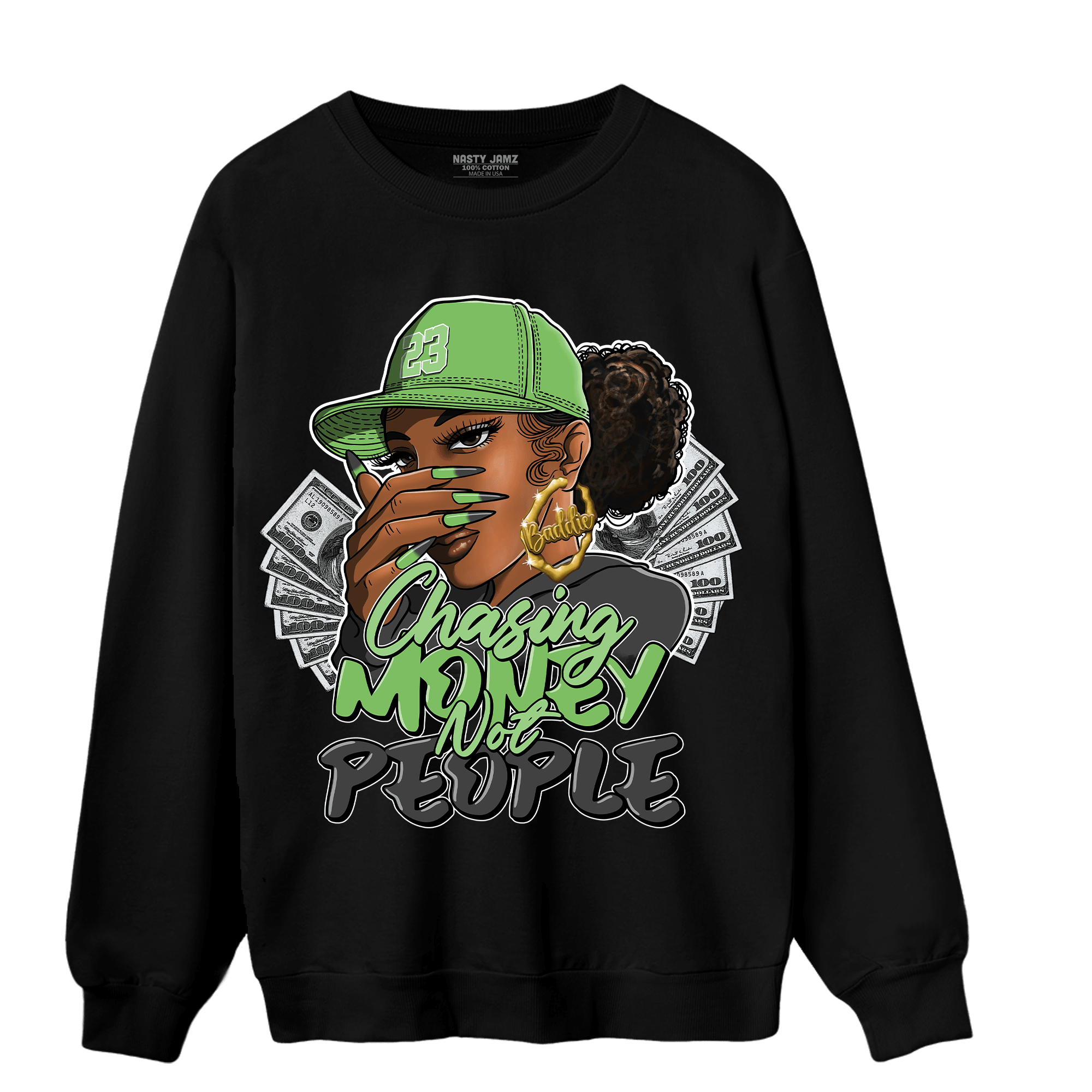 SB Dunk Buttercup Sweatshirt Match Melanin Chasing Money - NastyJamz