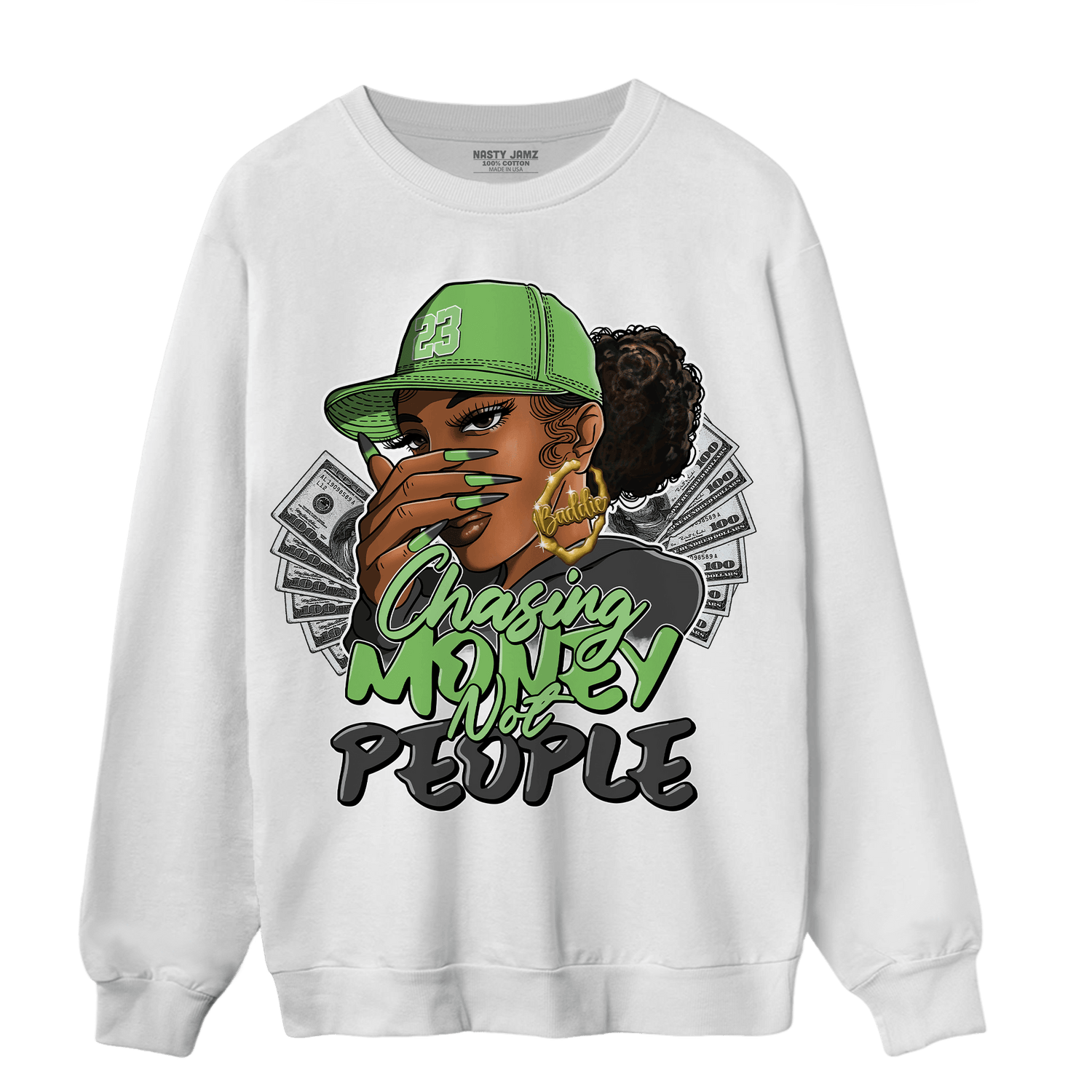 SB Dunk Buttercup Sweatshirt Match Melanin Chasing Money - NastyJamz
