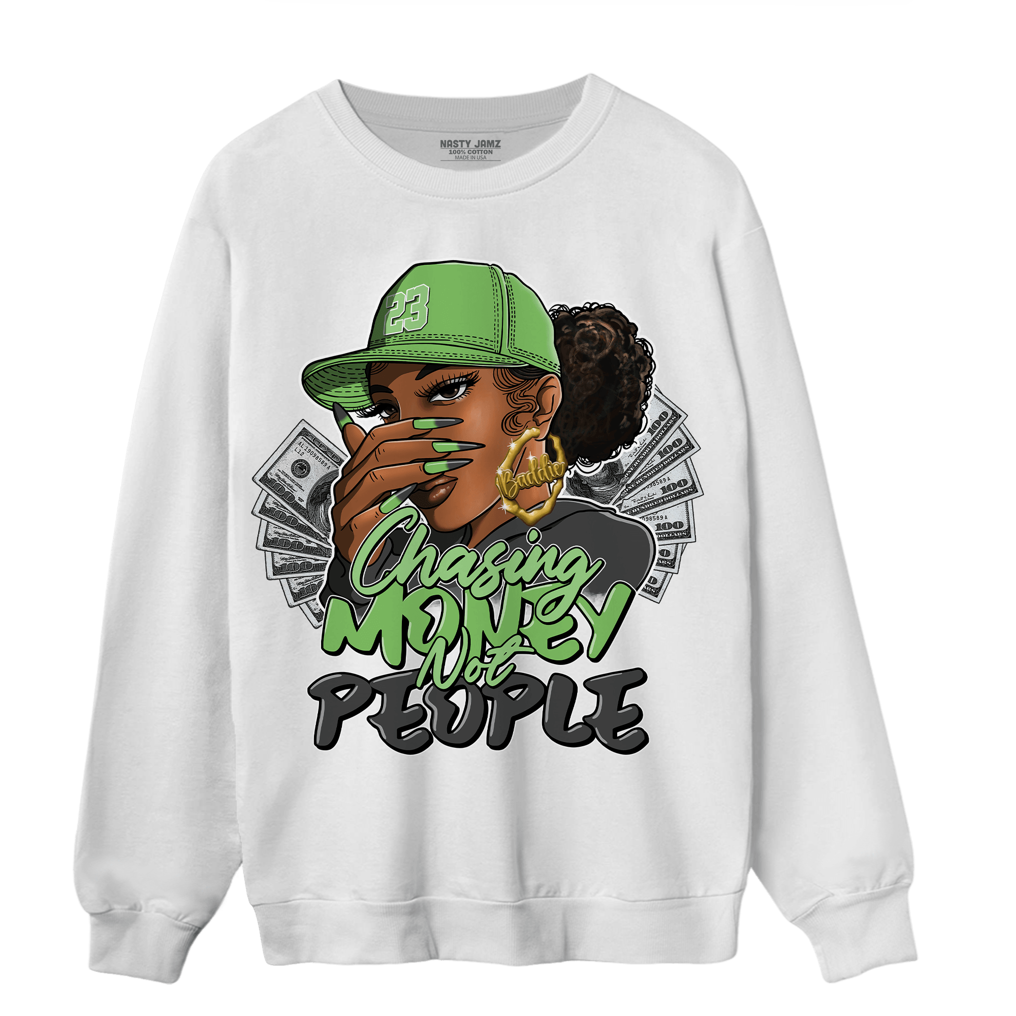 SB Dunk Buttercup Sweatshirt Match Melanin Chasing Money - NastyJamz