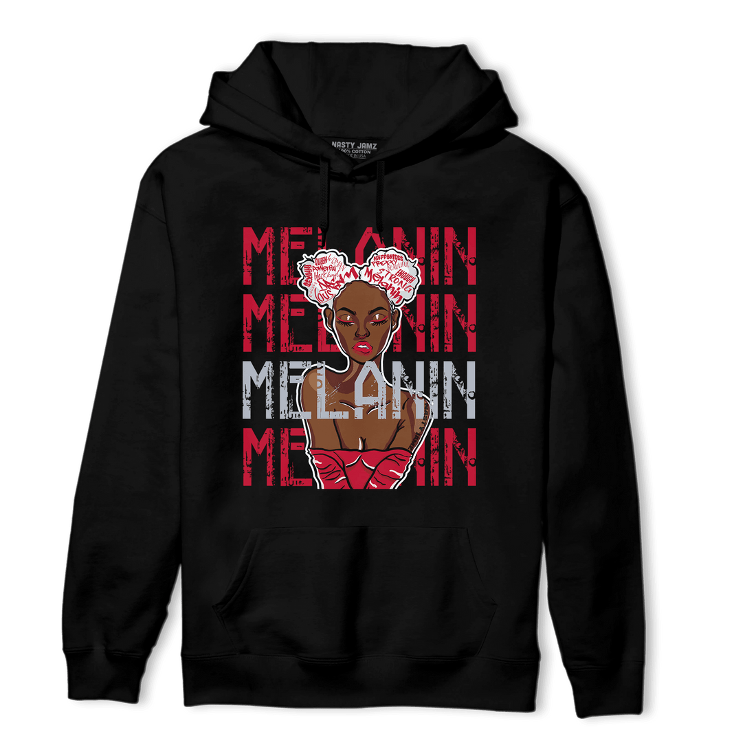 Cherry 11s Hoodie Match Melanin Girl - NastyJamz