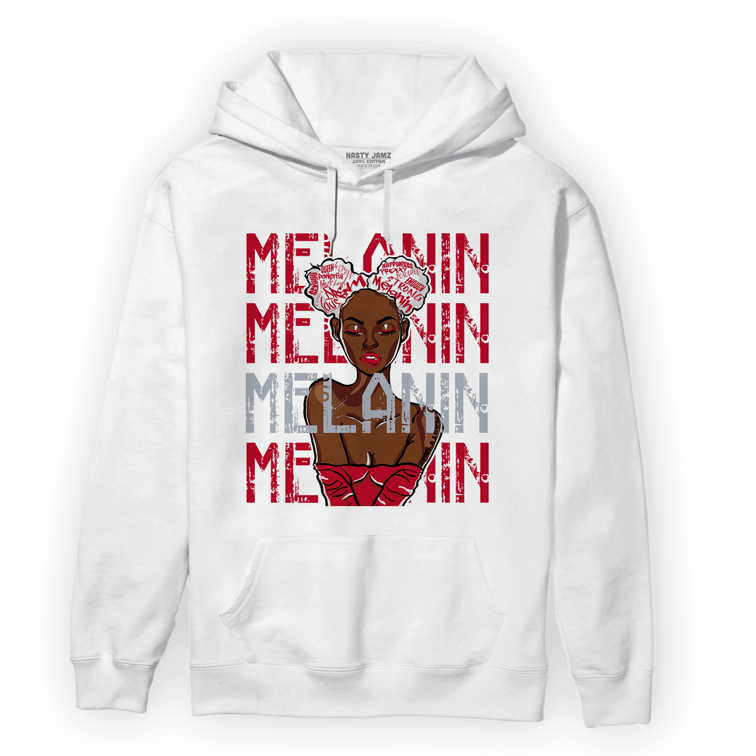 Cherry 11s Hoodie Match Melanin Girl - NastyJamz