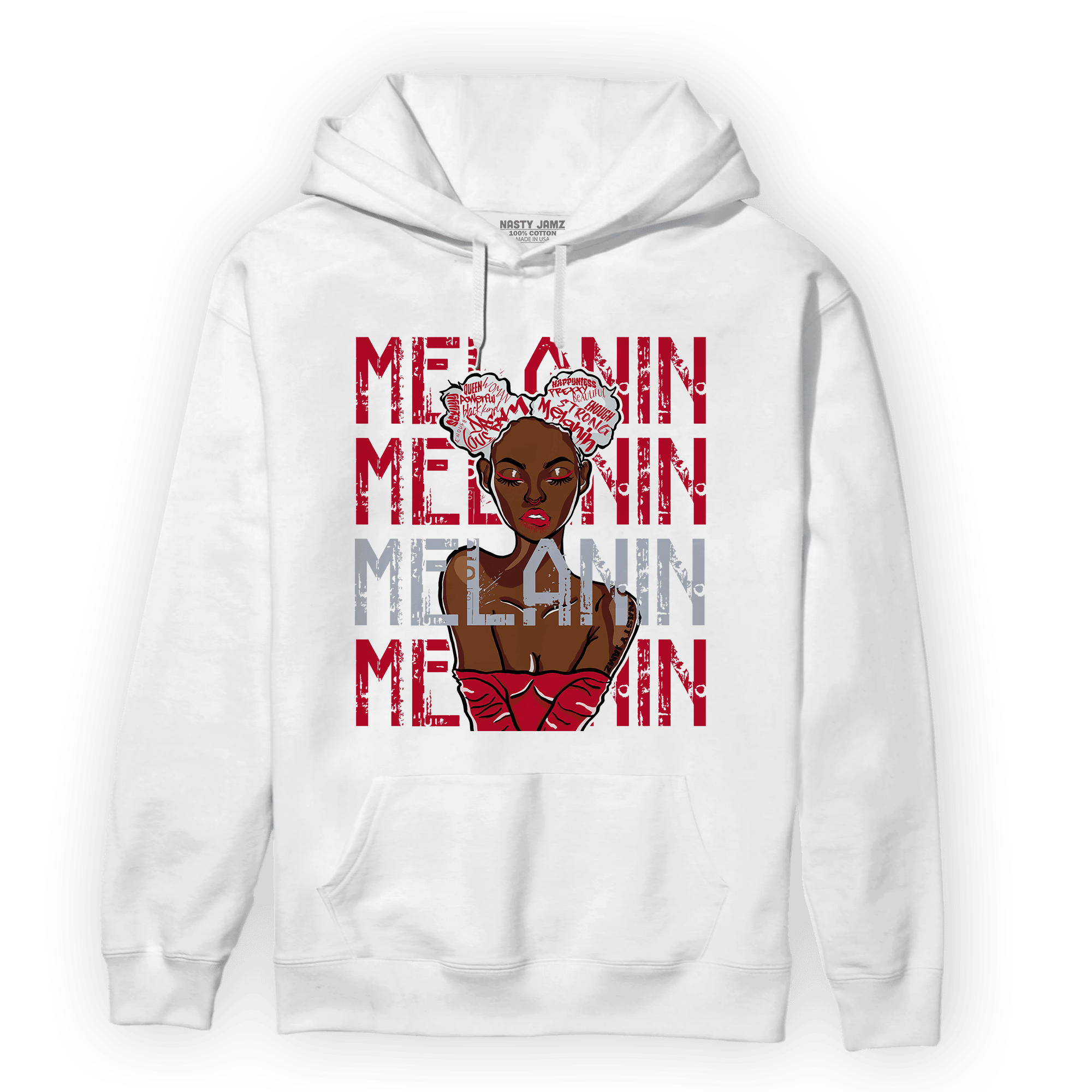 Cherry 11s Hoodie Match Melanin Girl - NastyJamz