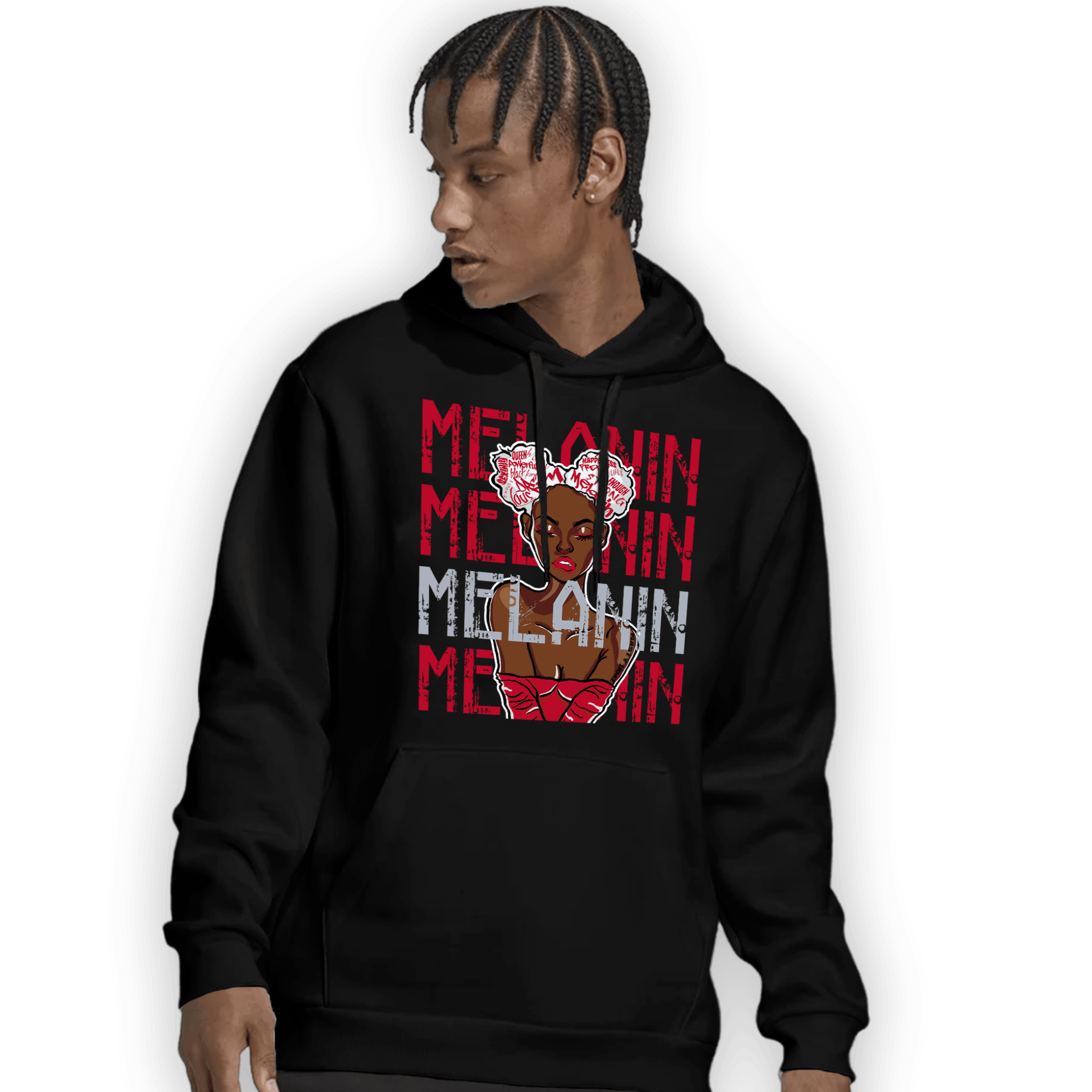 Cherry 11s Hoodie Match Melanin Girl - NastyJamz