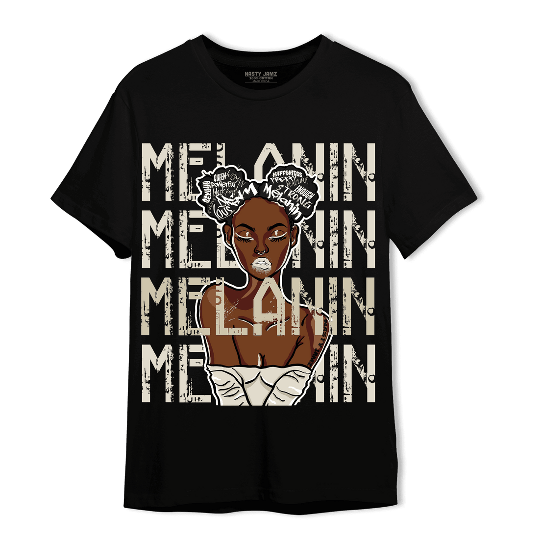 Gratitude 11s T Shirt Match Melanin Girl - NastyJamz