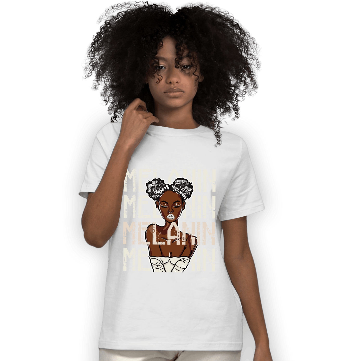 Neapolitan 11s T Shirt Match Melanin Girl - NastyJamz