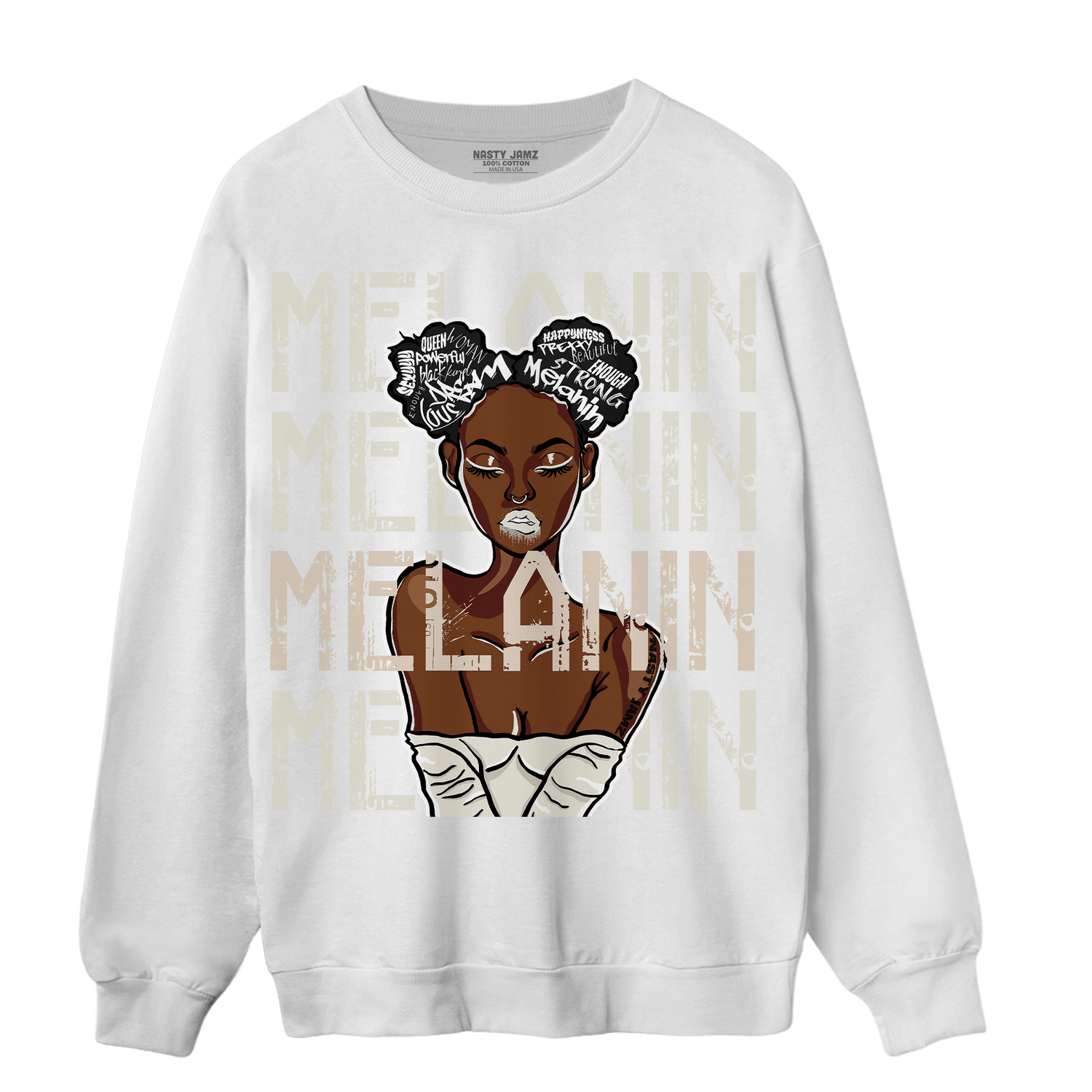 Neapolitan 11s Sweatshirt Match Melanin Girl - NastyJamz