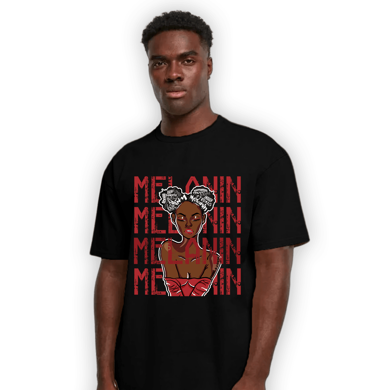 Cherry 12s T Shirt Match Melanin Girl - NastyJamz