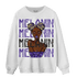 Field Purple 12s Sweatshirt Match Melanin Girl - NastyJamz