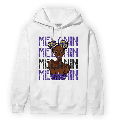 Field Purple 12s Hoodie Match Melanin Girl - NastyJamz