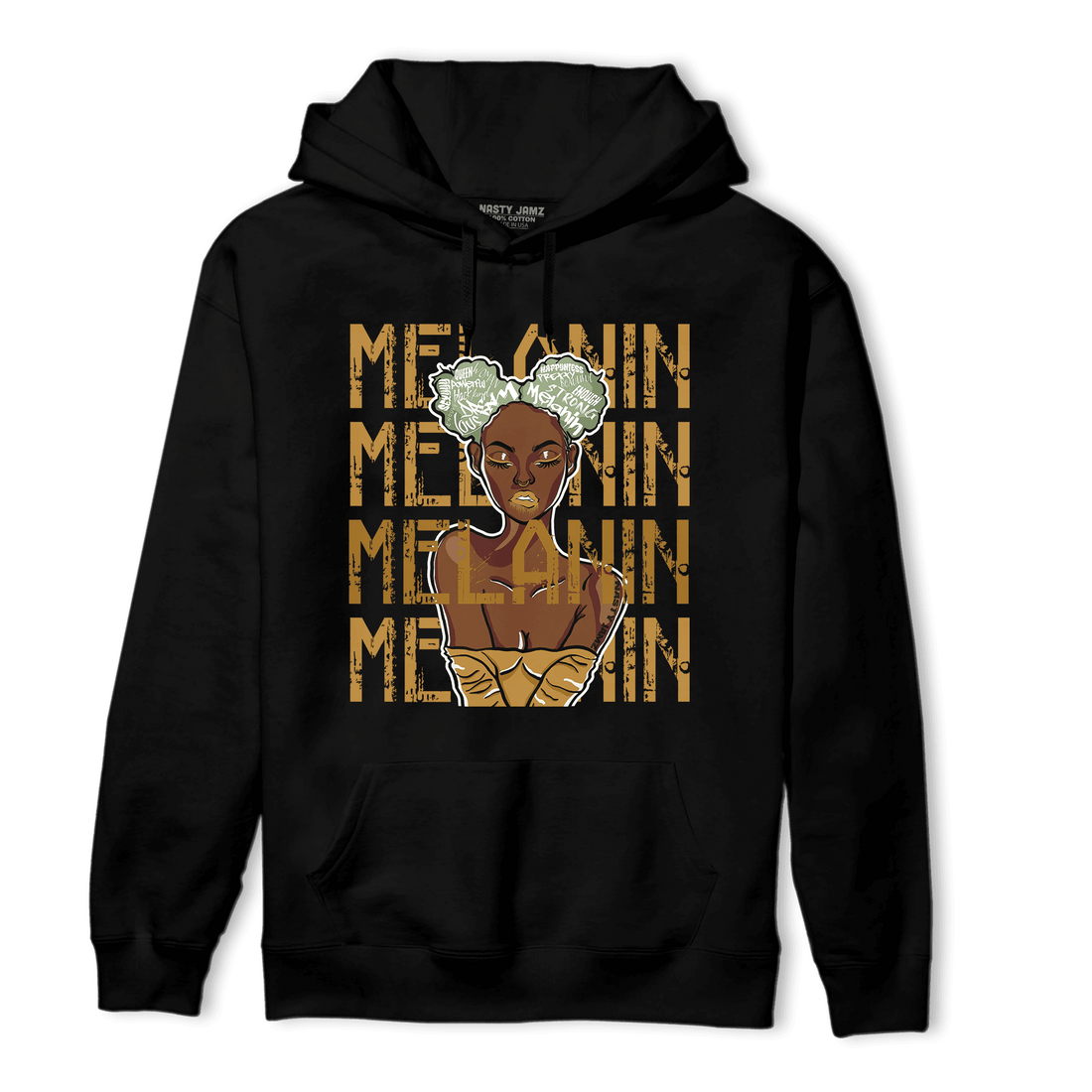 Wheat 13s Hoodie Match Melanin Girl - NastyJamz