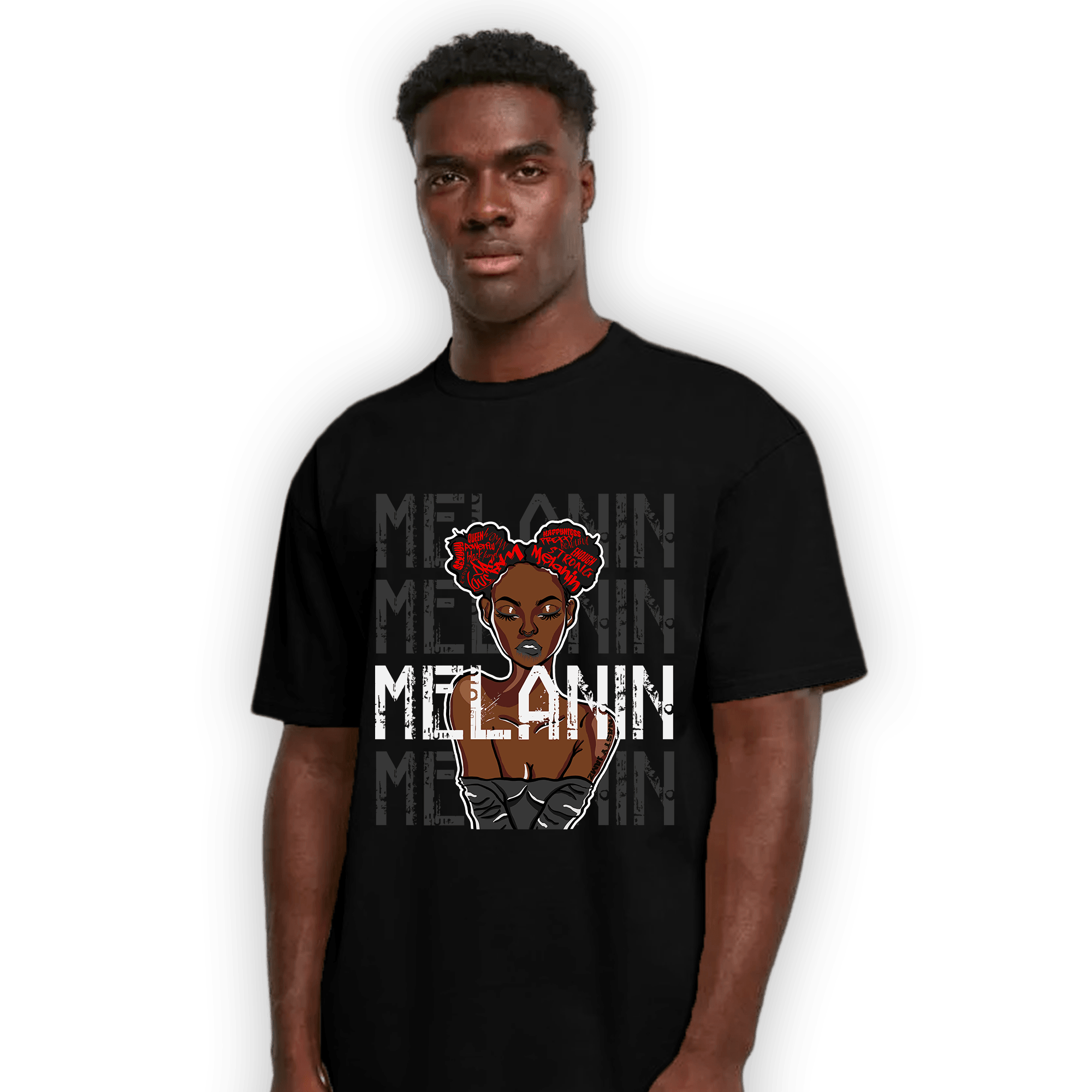 Black White 14s T Shirt Match Melanin Girl - NastyJamz