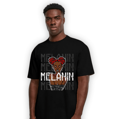 Black White 14s T Shirt Match Melanin Girl - NastyJamz