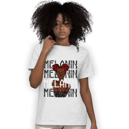Black White 14s T Shirt Match Melanin Girl - NastyJamz