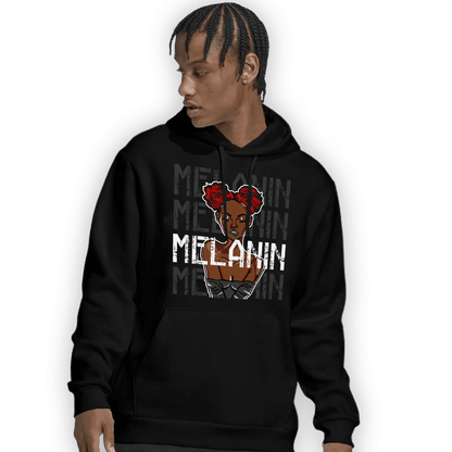 Black White 14s Hoodie Match Melanin Girl - NastyJamz