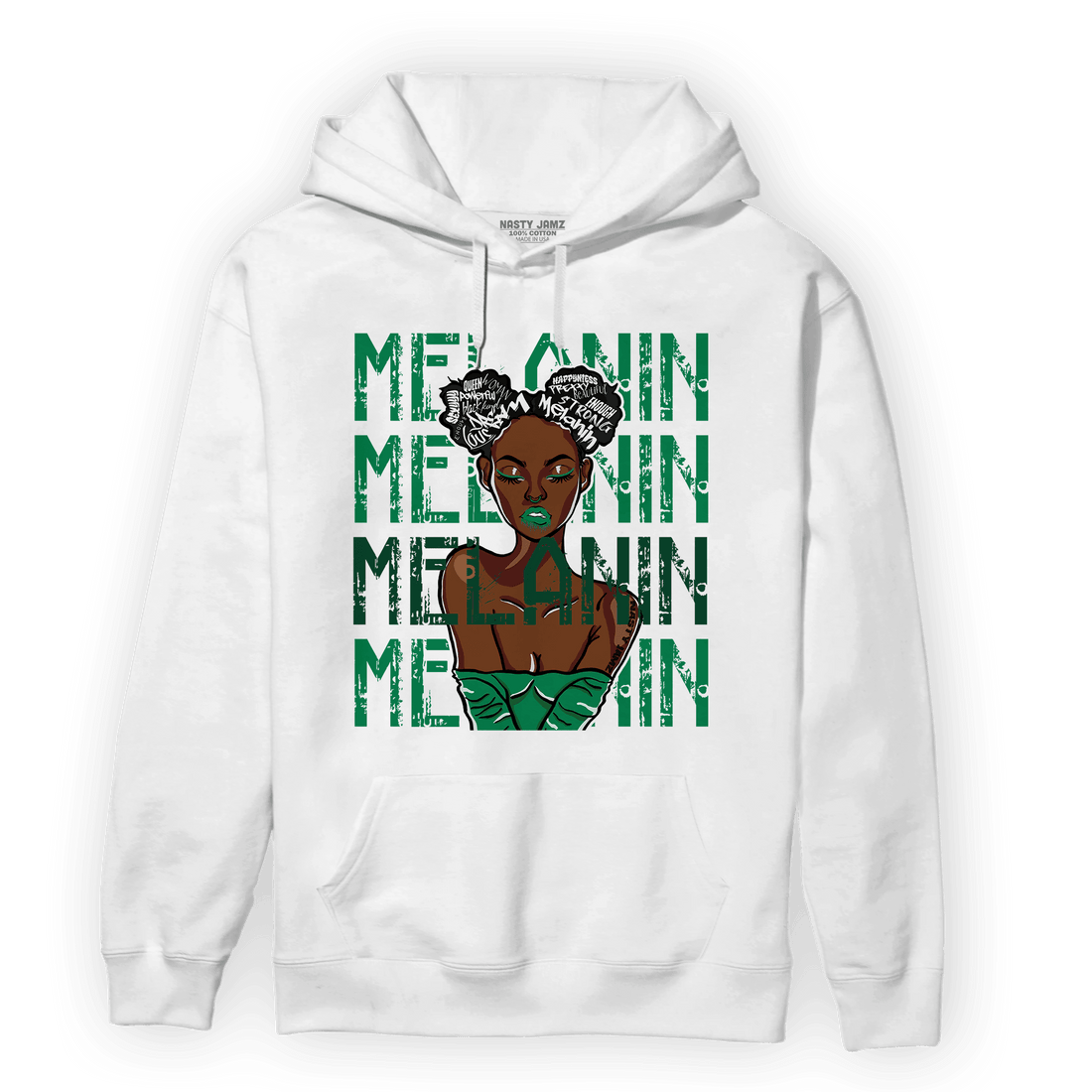 Celtic Lucky Green 1s Hoodie Match Melanin Girl - NastyJamz