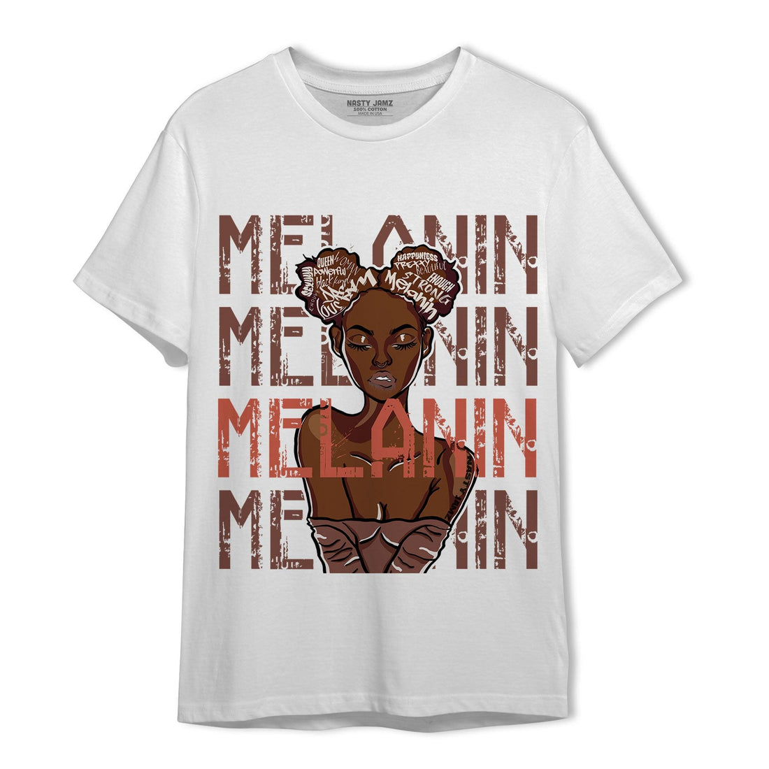 High OG Dusted Clay 1s T Shirt Match Melanin Girl - NastyJamz