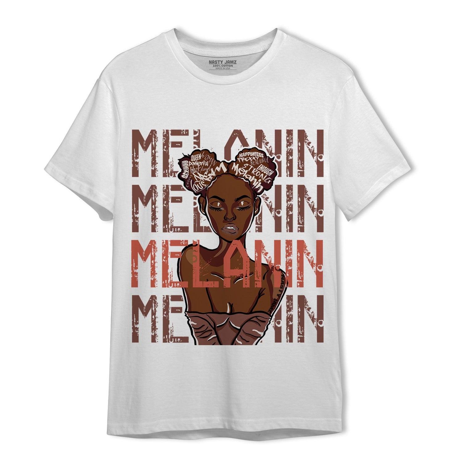 High OG Dusted Clay 1s T Shirt Match Melanin Girl - NastyJamz