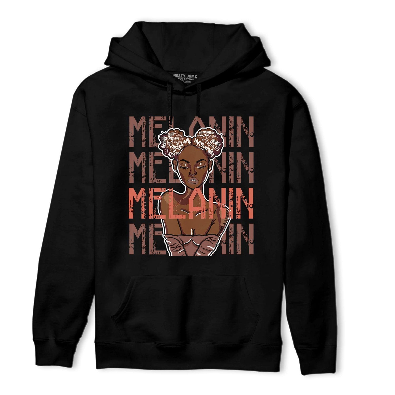 High OG Dusted Clay 1s Hoodie Match Melanin Girl - NastyJamz
