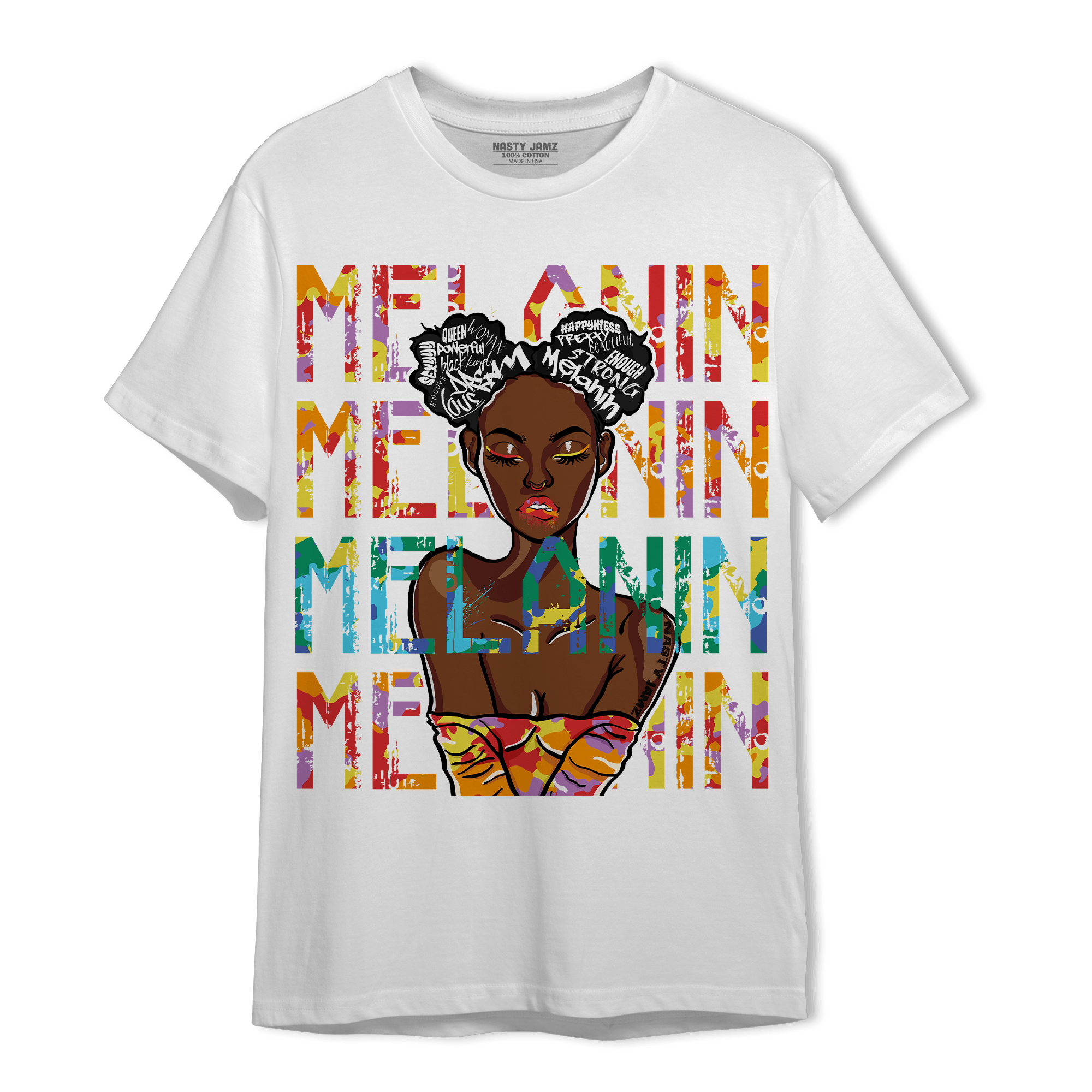 Mid GS Six Championships 1s T Shirt Match Melanin Girl - NastyJamz