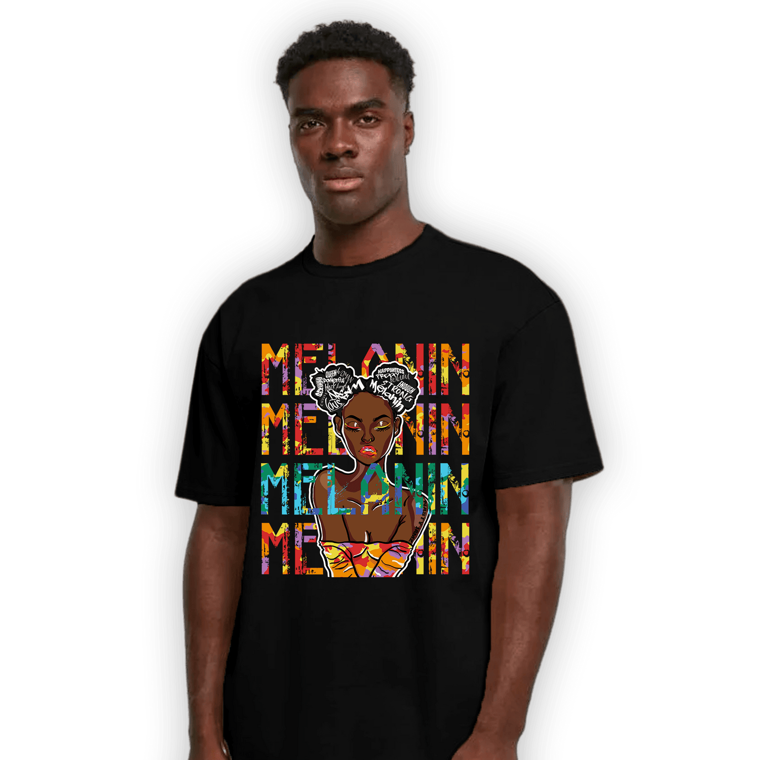 Mid GS Six Championships 1s T Shirt Match Melanin Girl - NastyJamz